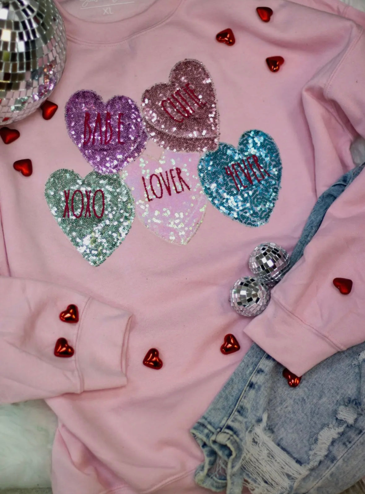 Valentine’s Day Conversation Heart Sweater