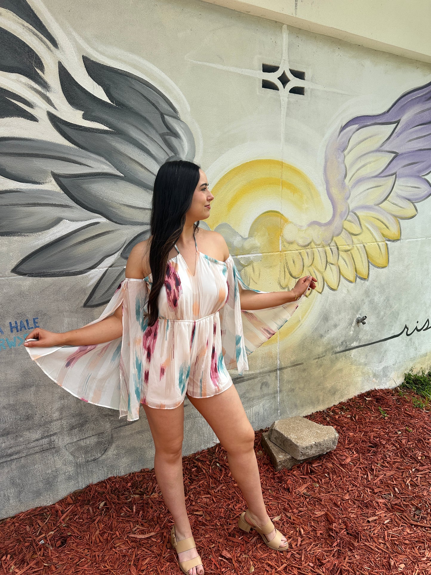 Flying Angels Romper