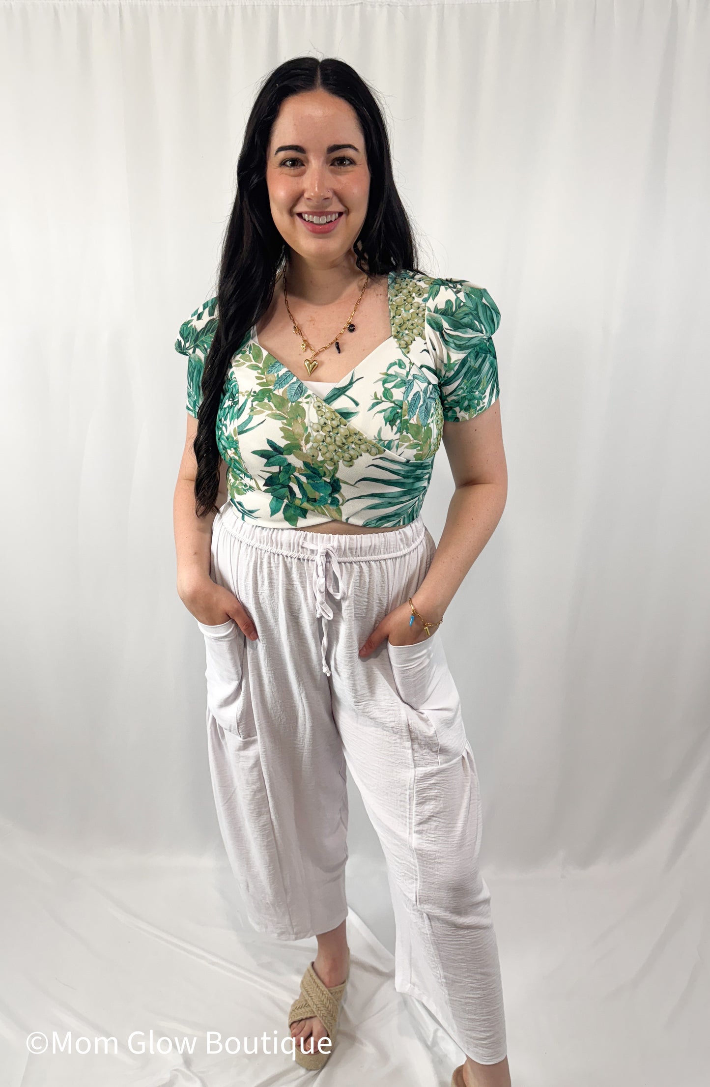 Loving the Palms Crop Top