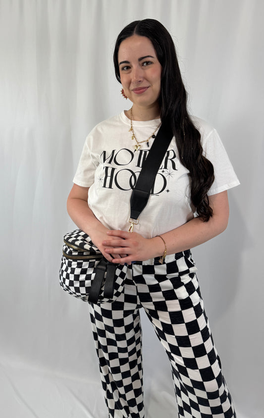 Frankie Oversize Double Zip Print Crescent Sling