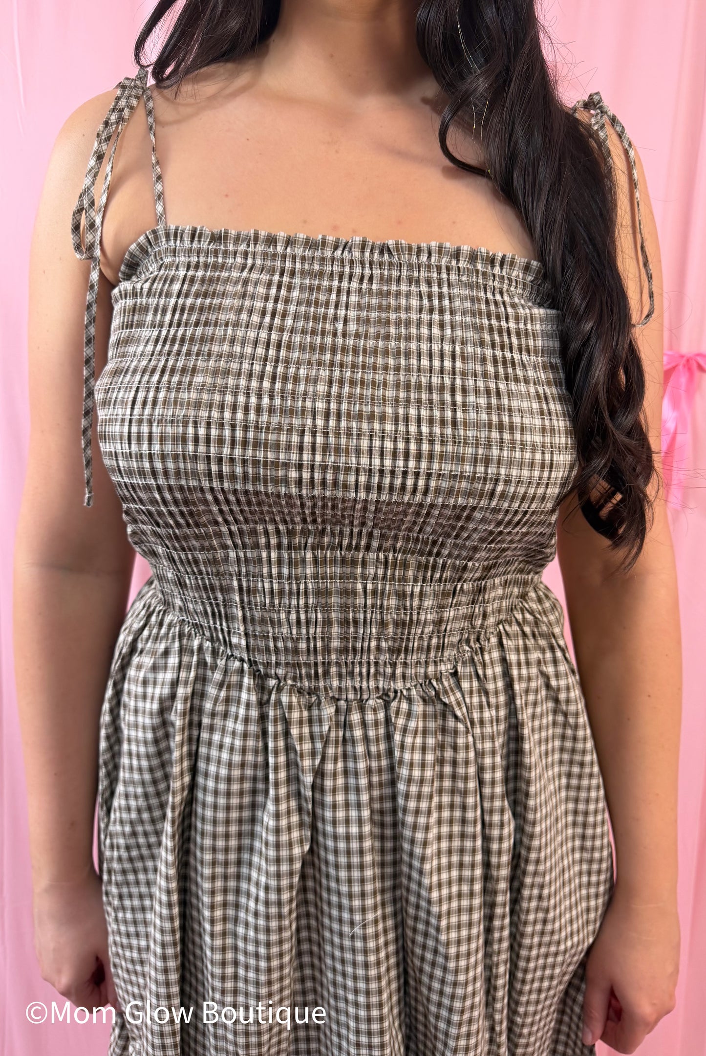 Smocked Plaid Dress