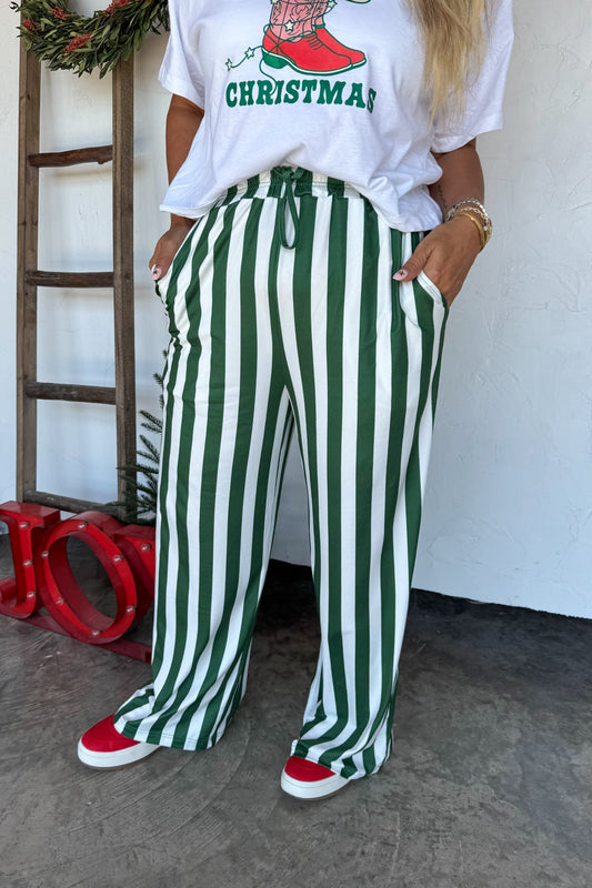 Striped Green Pants