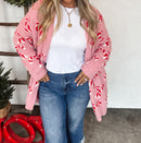 Candy Cane Christmas Cardigan