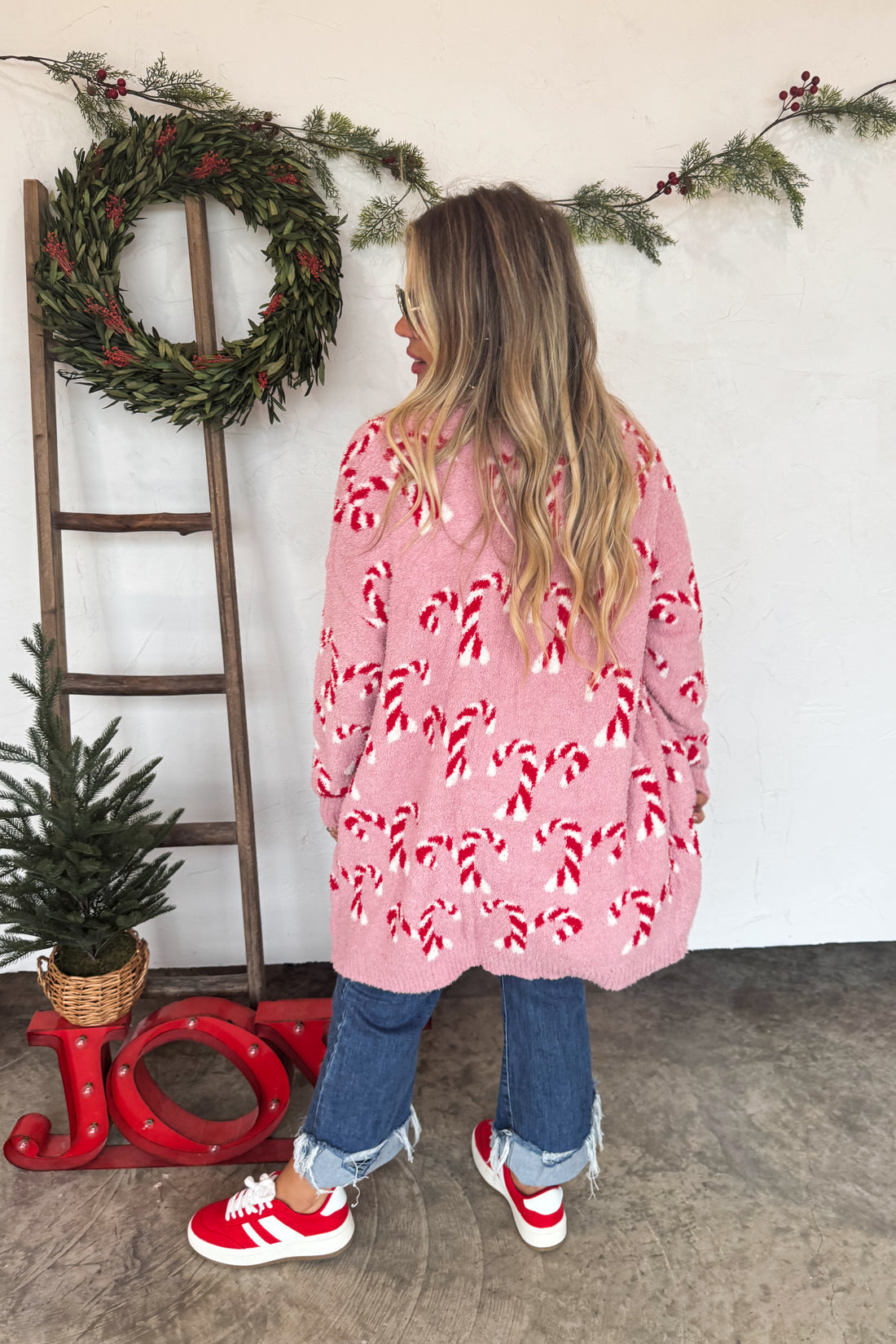 Candy Cane Christmas Cardigan