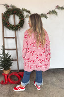 Candy Cane Christmas Cardigan