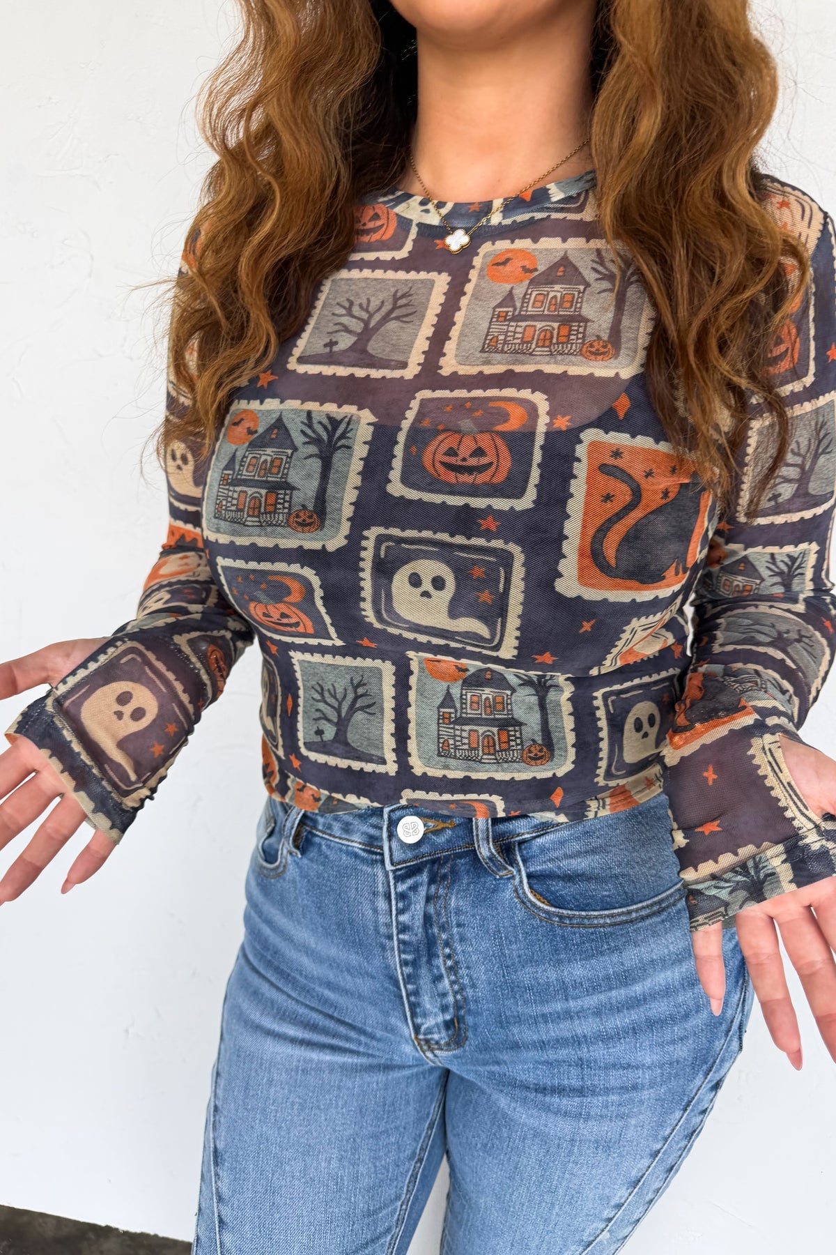 Pre-Order Halloween Mesh Tops