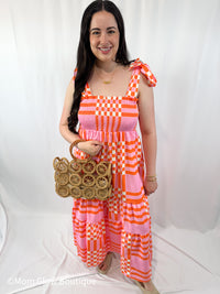 Gingham Maxi Dress