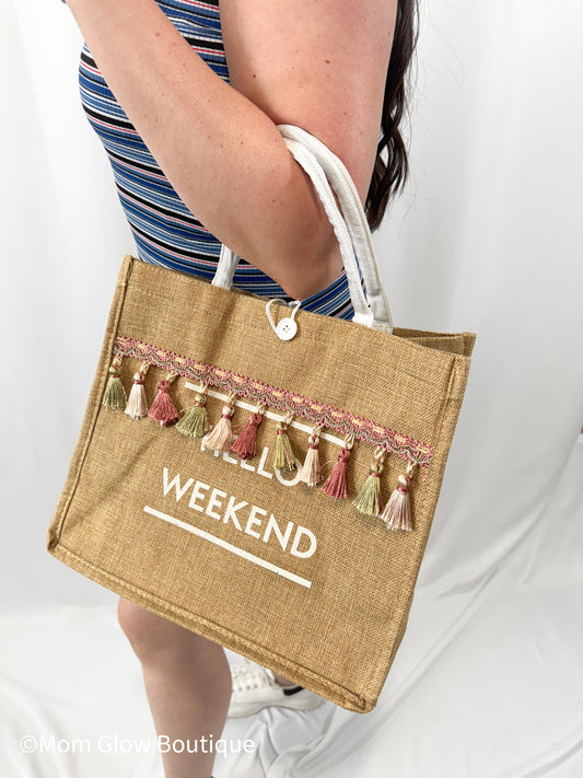 Hello Weekend Tote