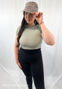 Green Crop Top