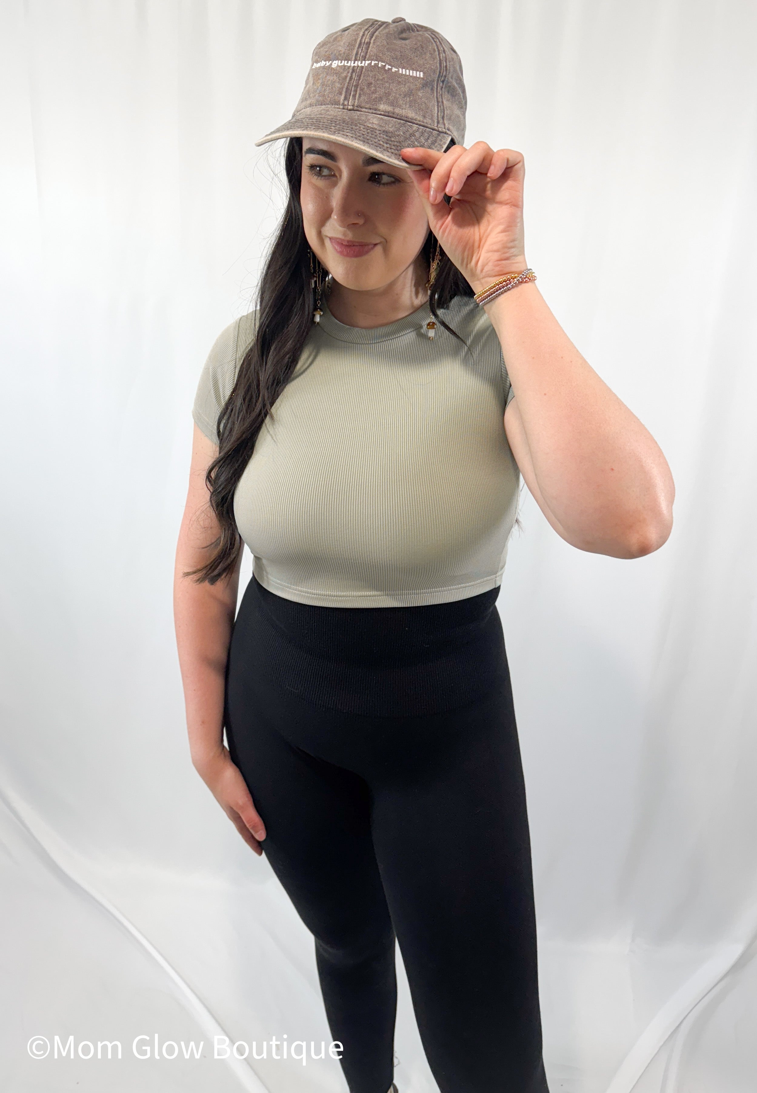 Green Crop Top