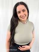 Green Crop Top
