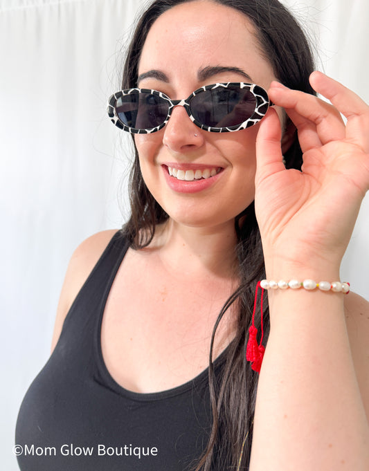Cow Print Sunglasses