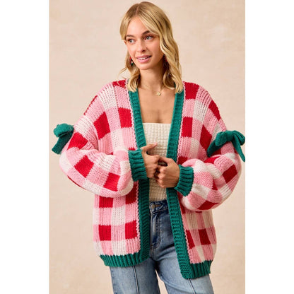 PRE-ORDER Christmas Cardigan Checkerboard