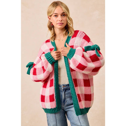 PRE-ORDER Christmas Cardigan Checkerboard