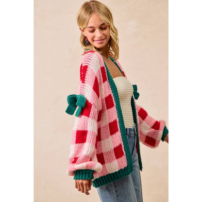 PRE-ORDER Christmas Cardigan Checkerboard