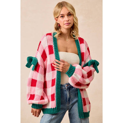 PRE-ORDER Christmas Cardigan Checkerboard