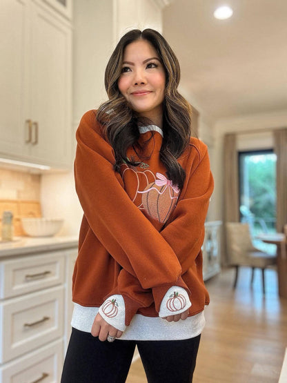 PRE-ORDER Pumpkins LayerPop Duo Cuff Sweatshirt