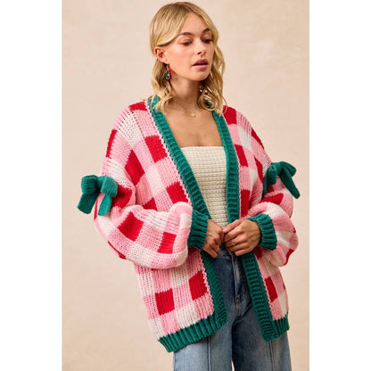 PRE-ORDER Christmas Cardigan Checkerboard