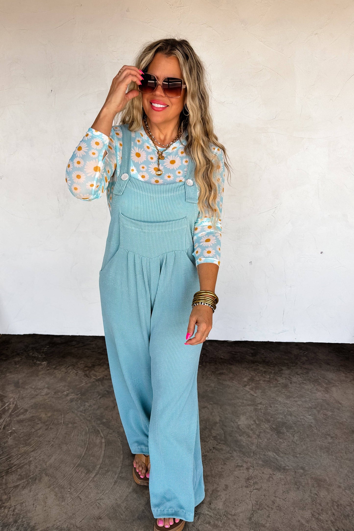 Spring Karli Boho Overalls With Pockets Adjustable Straps