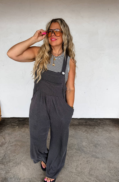 Spring Karli Boho Overalls With Pockets Adjustable Straps