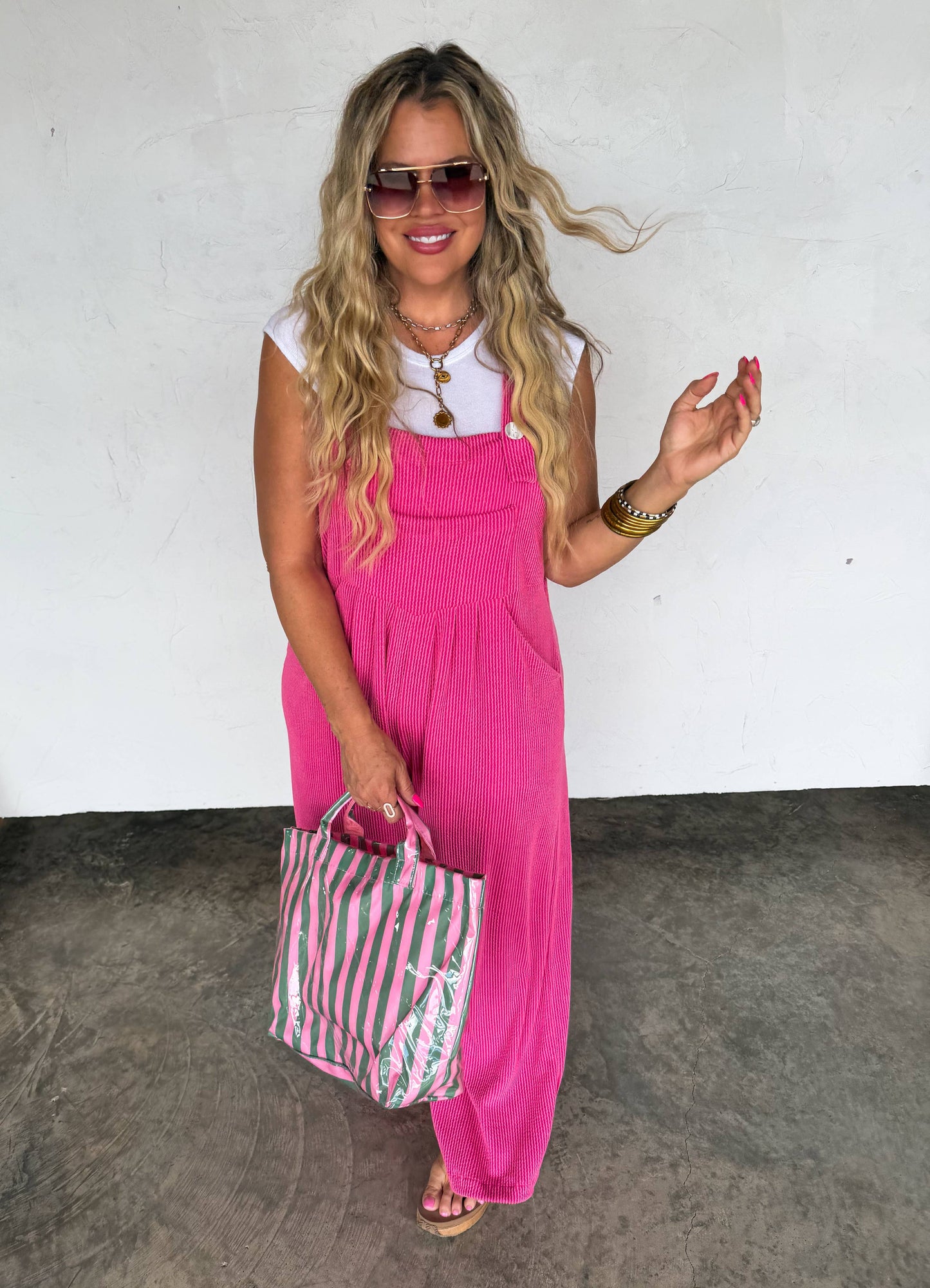 Spring Karli Boho Overalls With Pockets Adjustable Straps