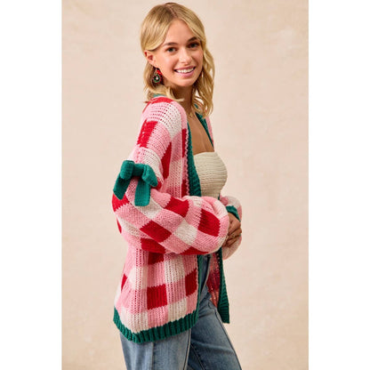 PRE-ORDER Christmas Cardigan Checkerboard