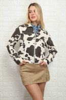 Heavy Cow Printed Jacket