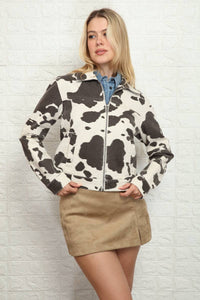 Heavy Cow Printed Jacket