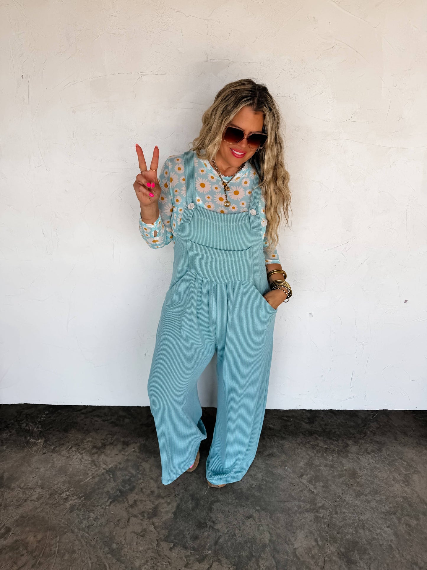 Spring Karli Boho Overalls With Pockets Adjustable Straps