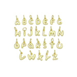 Bubble Alphabet Initial Charm