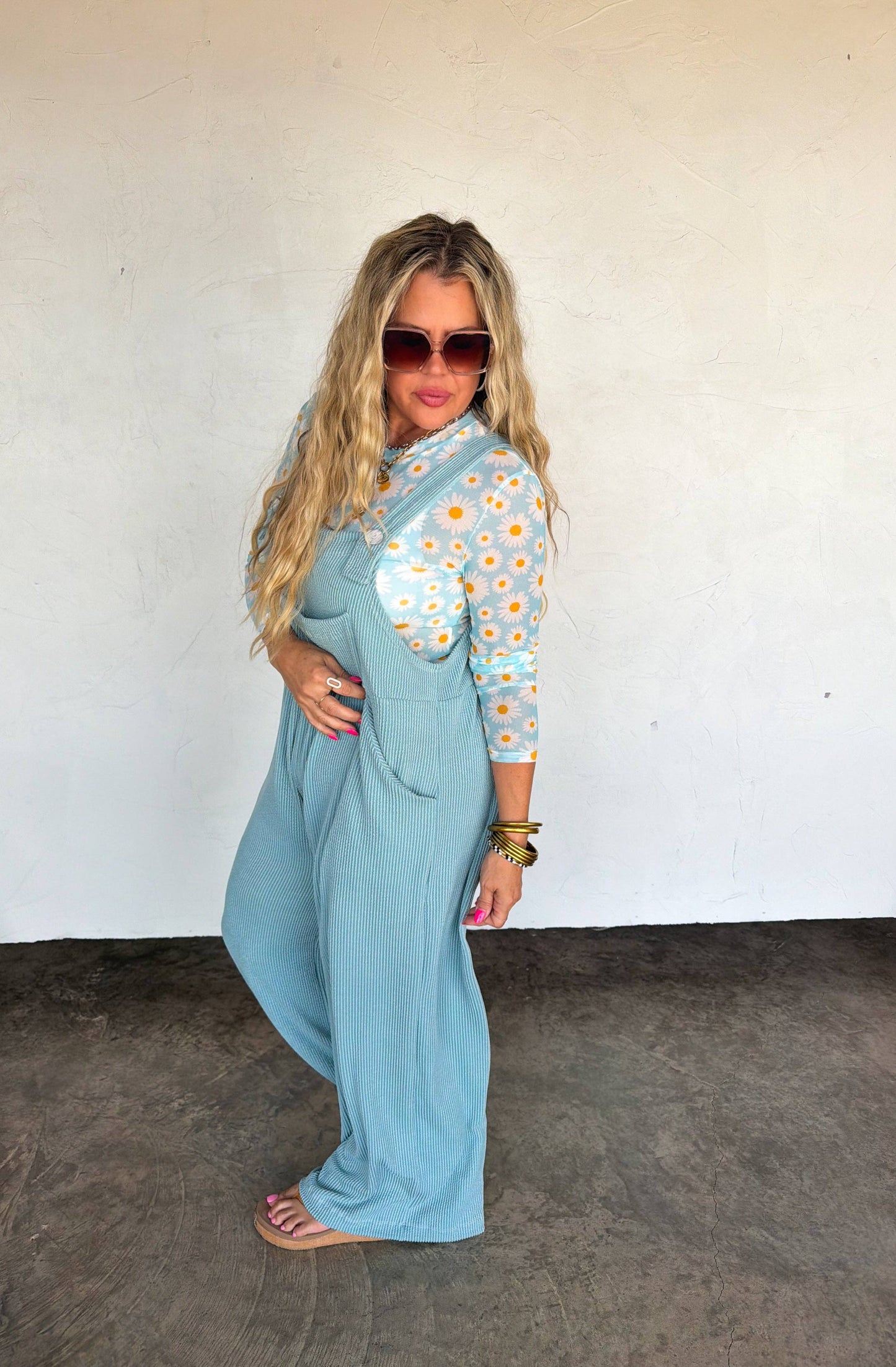 Spring Karli Boho Overalls With Pockets Adjustable Straps