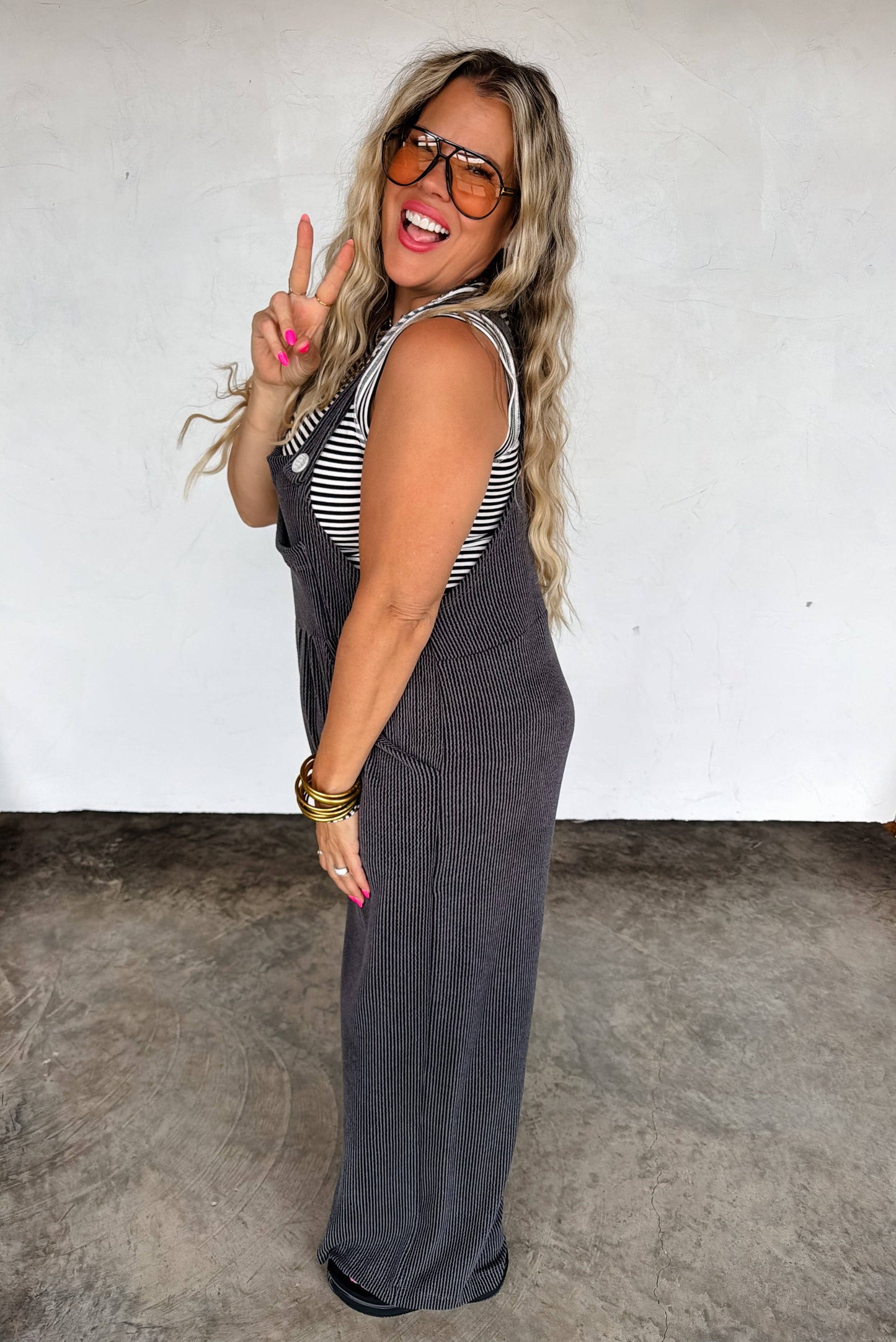 Spring Karli Boho Overalls With Pockets Adjustable Straps