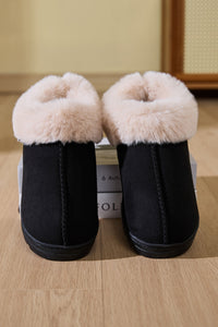 Faux Fur Platform Slippers