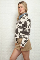 Heavy Cow Printed Jacket