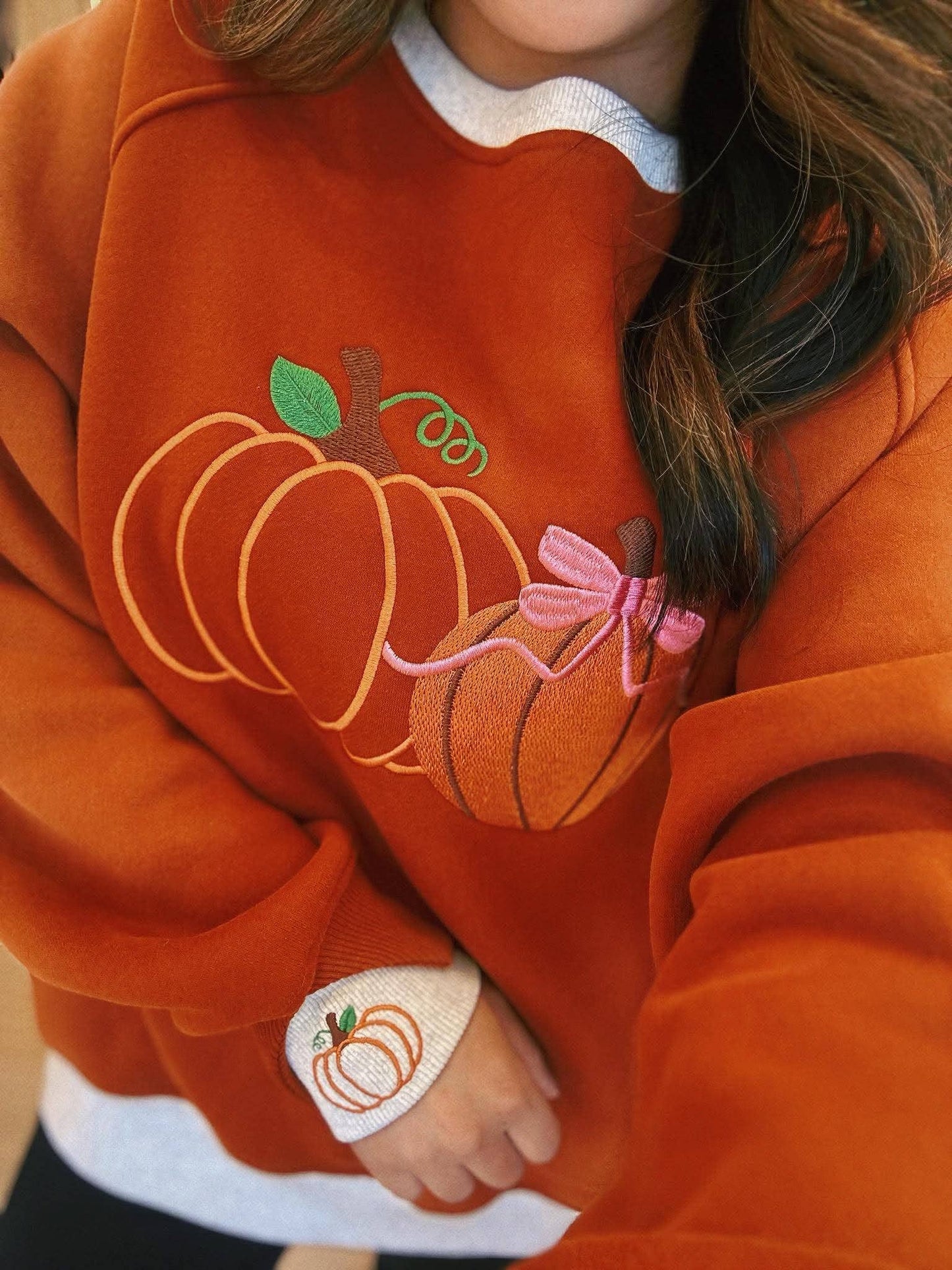 PRE-ORDER Pumpkins LayerPop Duo Cuff Sweatshirt
