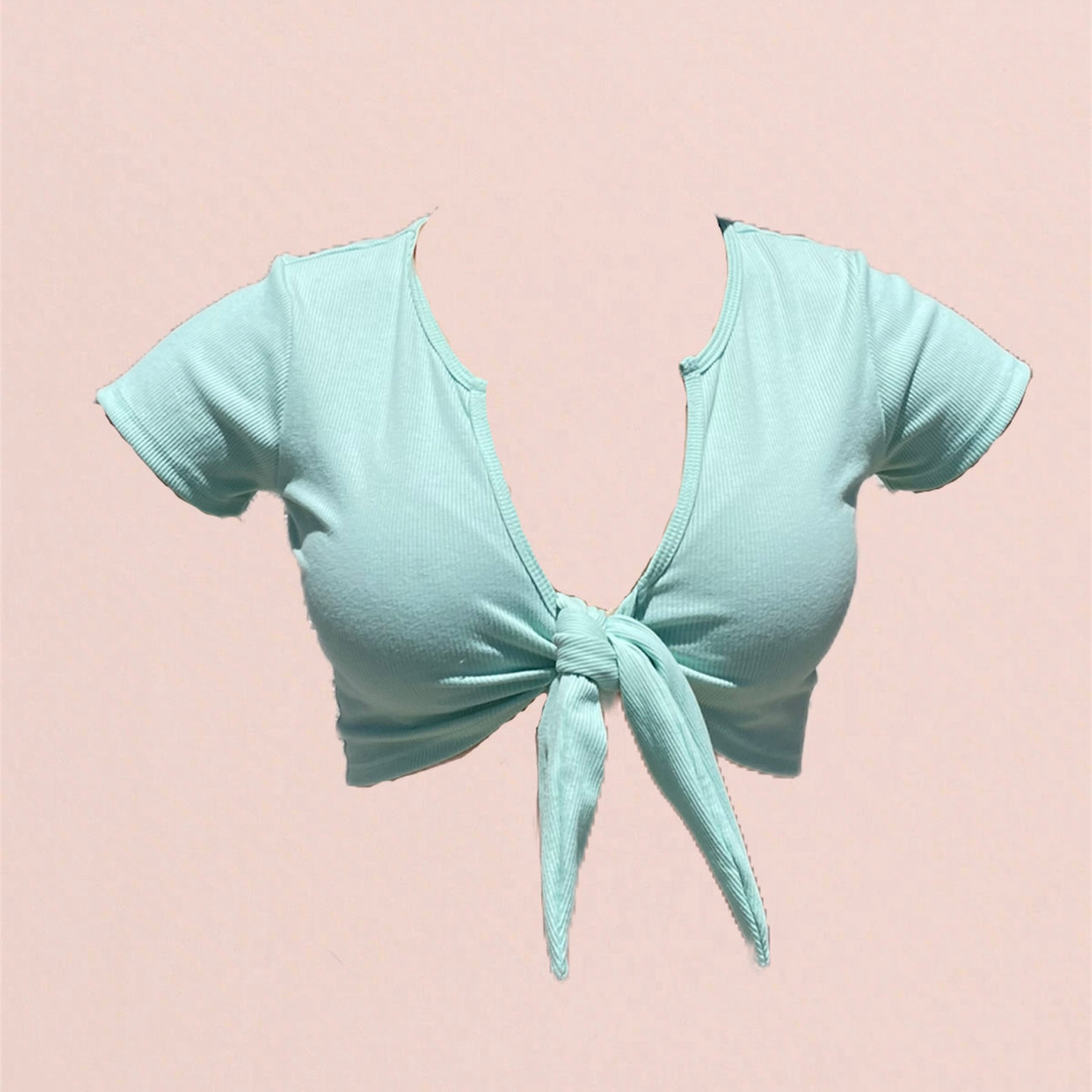 Sea World Knot Crop Top