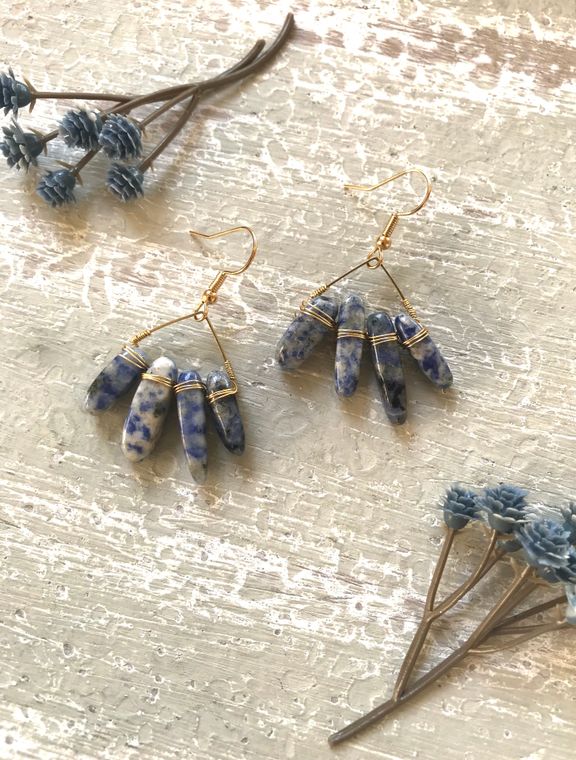 Multi Quartz Earrings