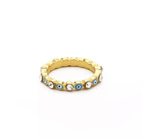Selena Rainbow Eye Gold Ring - StarLight Boutique | Everyday Fashion for Every Body Type