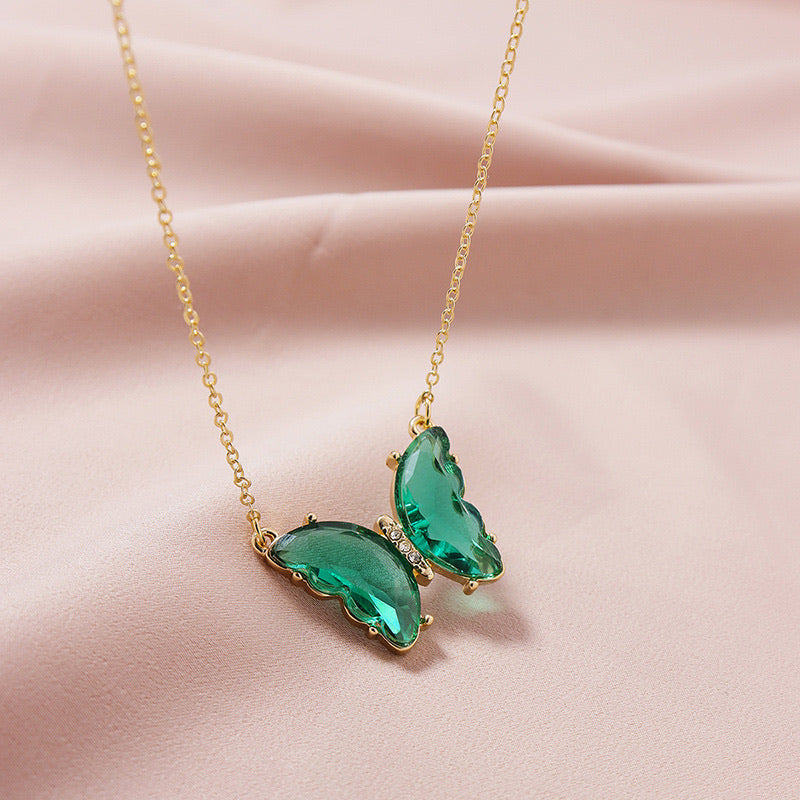 Green Butterfly Necklace - StarLight Boutique | Everyday Fashion for Every Body Type